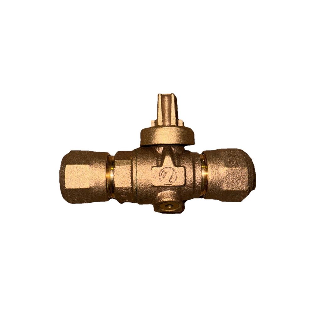 Cambridge Brass 203NL-H3H3 3/4 Valve, DaveyDooDeals – a brass ball valve with a brass handle