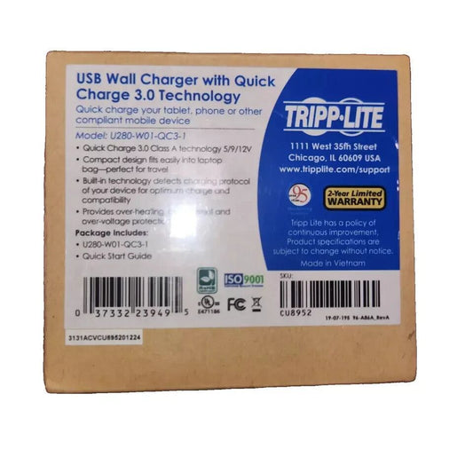 Tripp Lite USB Wall Charger Travel Charger with Quick Charge – 4X Faster Chargin – tp - tec - tp - tec tp - tec tp -