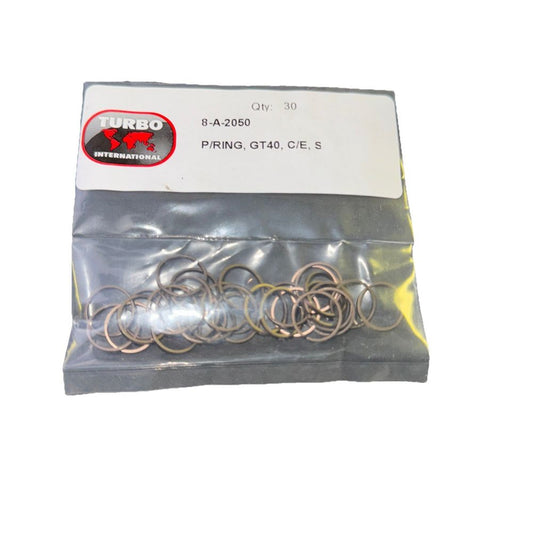 8-A-2050 P/Ring, Gt40, C/E, S Turbo International 30 Pack – a pack of stainless rings