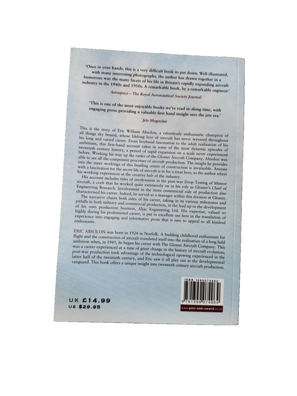 On the Edge of Flight: A Lifetime in the Development and Engineering of Aircraft, DaveyDooDeals – the book cover for the book, the book of…