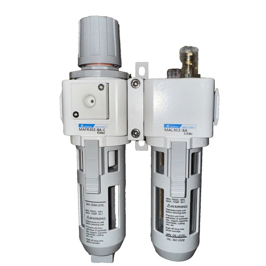 Mindman Plus MAFR302-8A-C + MAL302-8A Combo | Air Filter Regulator & Lubricator – a pair of water meters