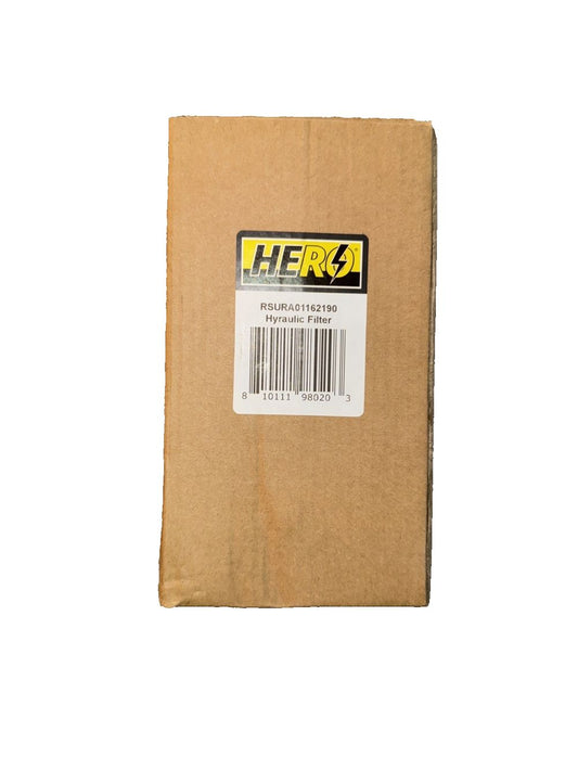 Hero RSURA01162190 Hydraulic Filter – a brown cardboard box with a label on it
