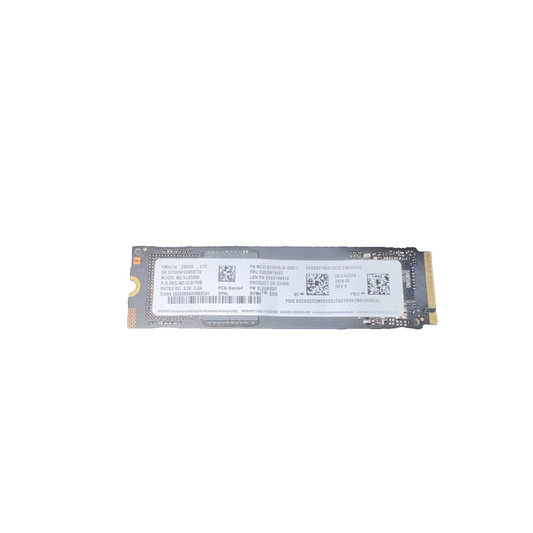 Original 5SS0W79567 Lenovo Hard Drive M.2 SSD 2280 PCIe4x4 256GB