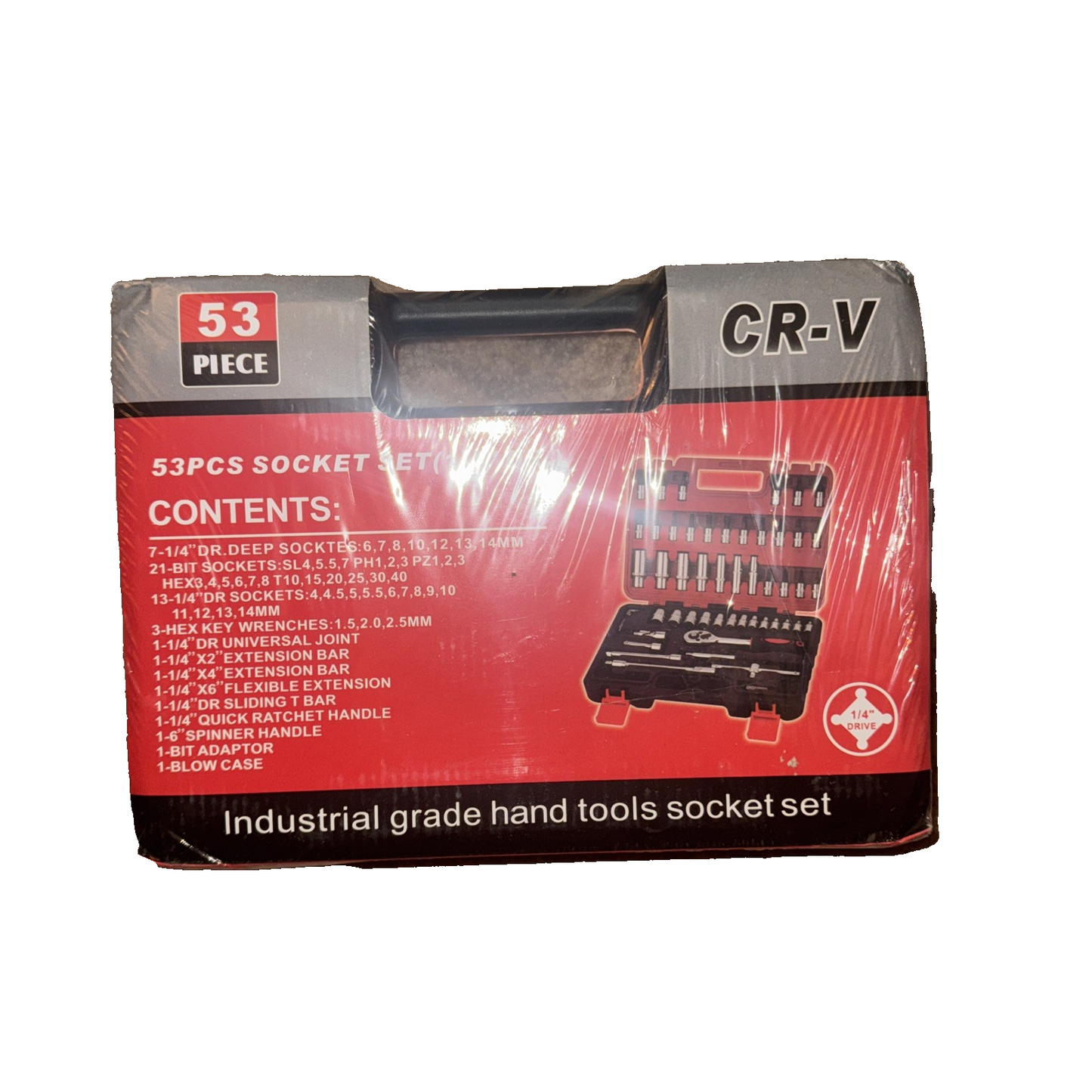 CR-V 53 PCS Socket Set (1/4" DR)