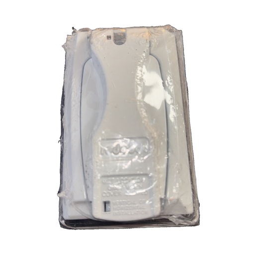 Thomas & Betts DCCU-WH Red Dot Universal Flip-Lid Weatherproof Receptacle Cover