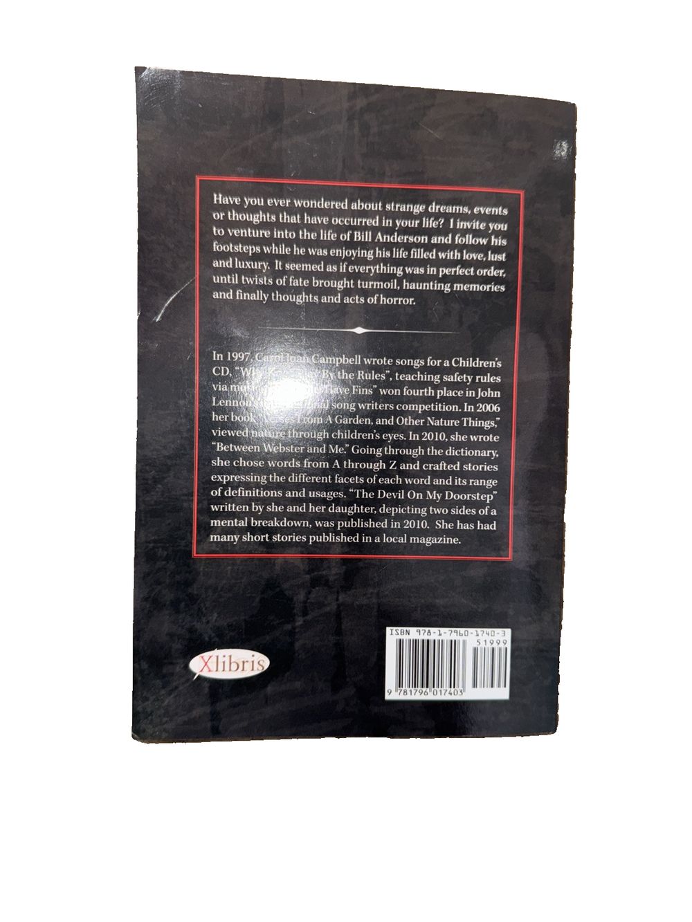 Death Speaks By Carol Joan Campbel, DaveyDooDeals – the book cover for the book, the book of the dead