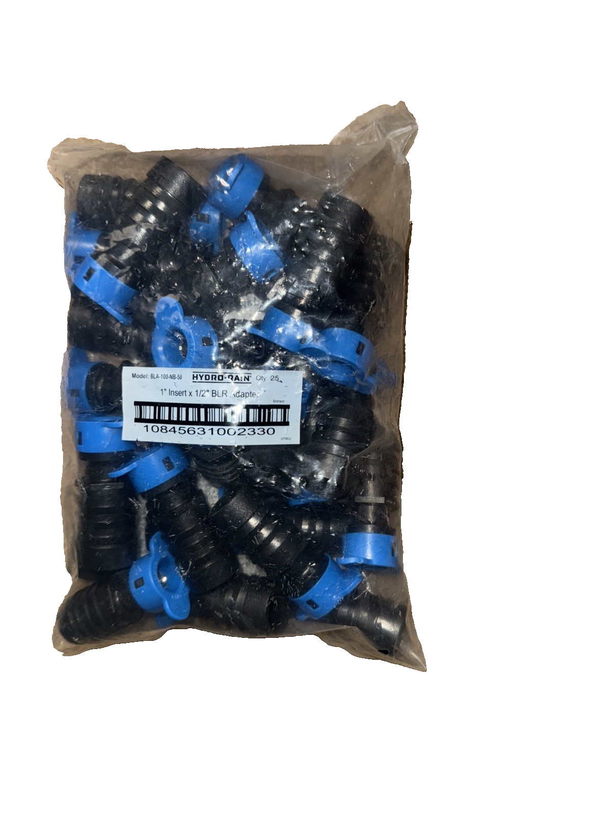 Blu-Lock Barbed Adapter 1"x to 1/2" 25 Pack