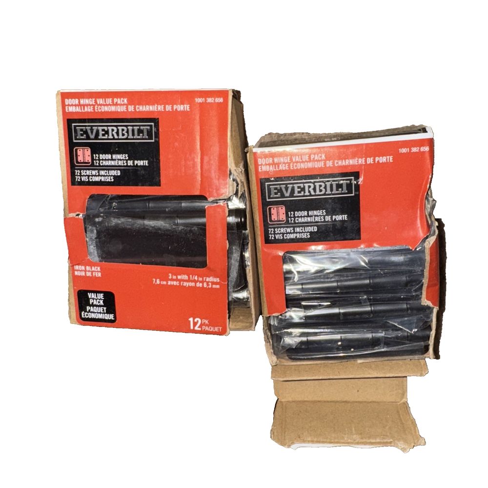 Everbilt 859-318 Door Hinge Value Pack Black 3" (24-Pack) – evir - evir - evir - evir - evir - evir - ev