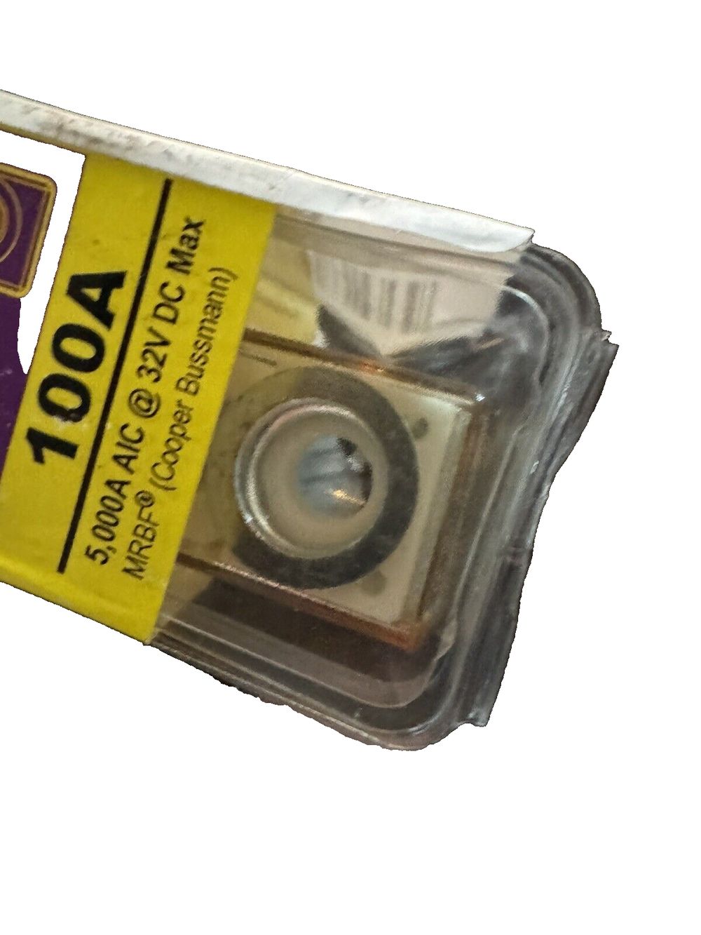 Blue Sea Systems 5178 Battery Terminal Fuse 100-AMP – a close up of a tape with a white background