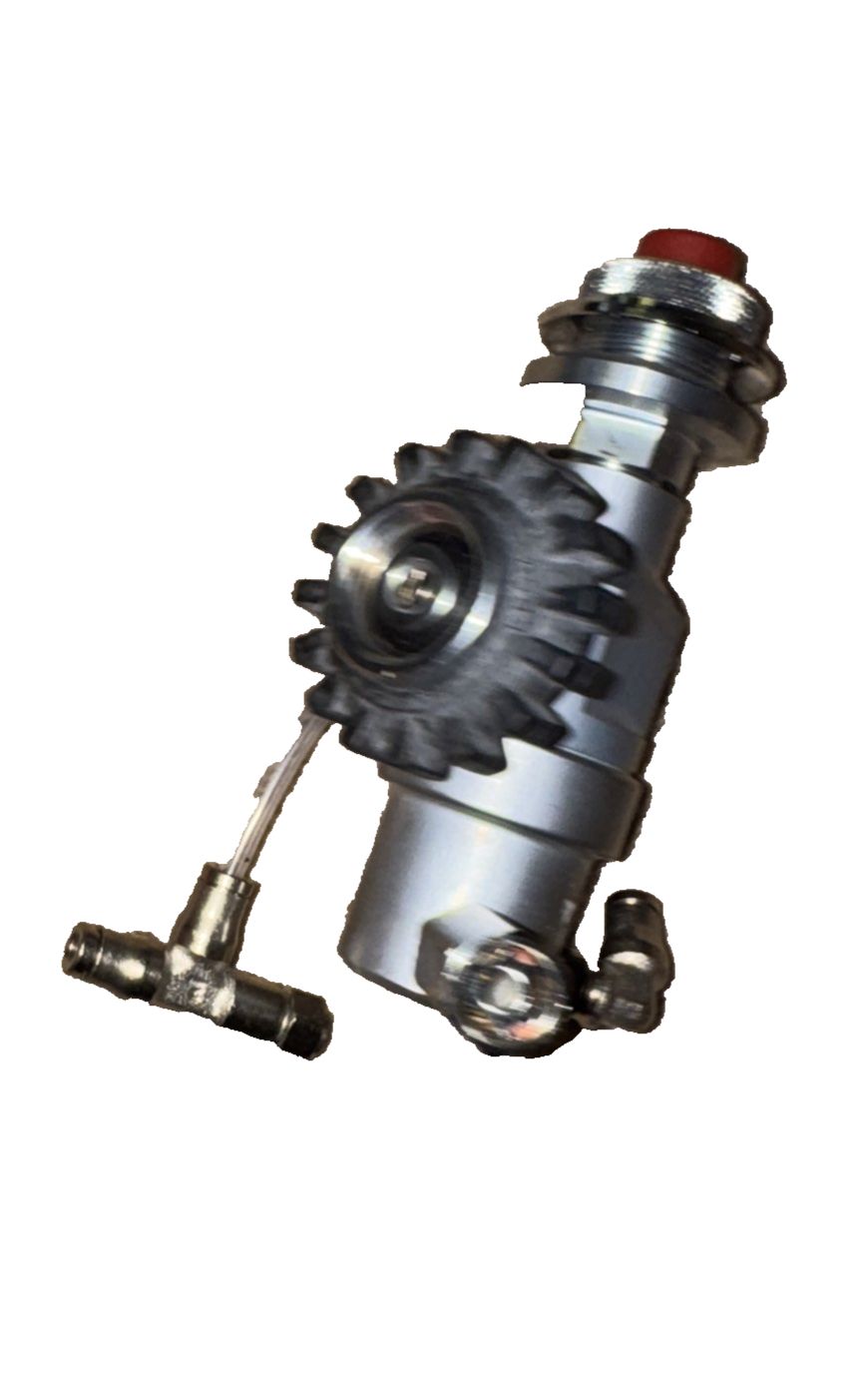 Drager R33960, Draeger R33960 Pressure Reducer, Dräger – a water pump with a red valve