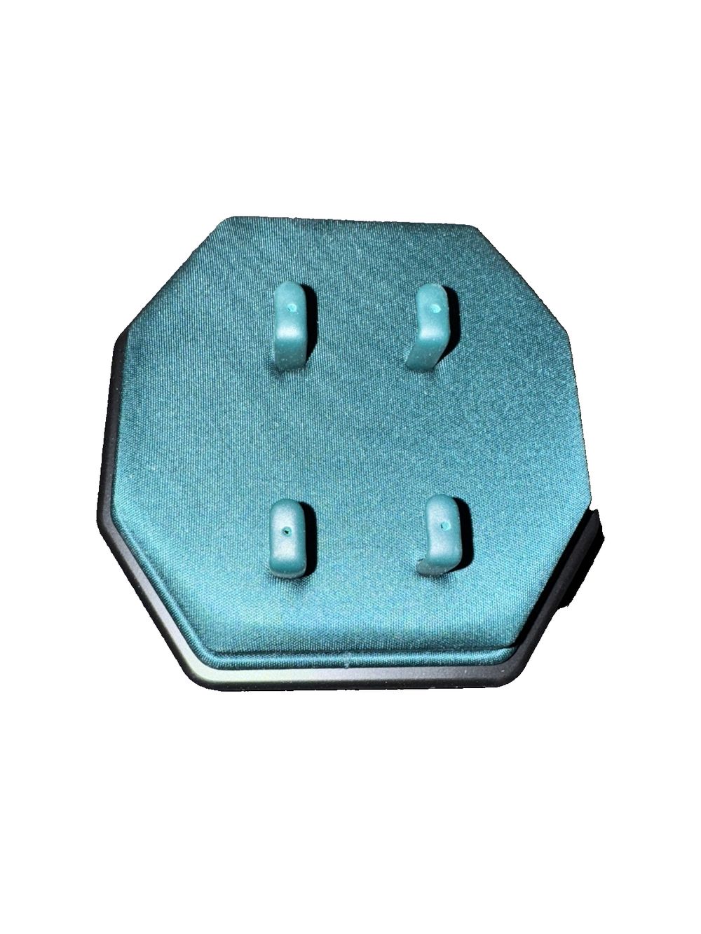 1 X 2 Pc Display FOr Pin Earring Green Pad, DaveyDooDeals – a blue plastic cover with two holes