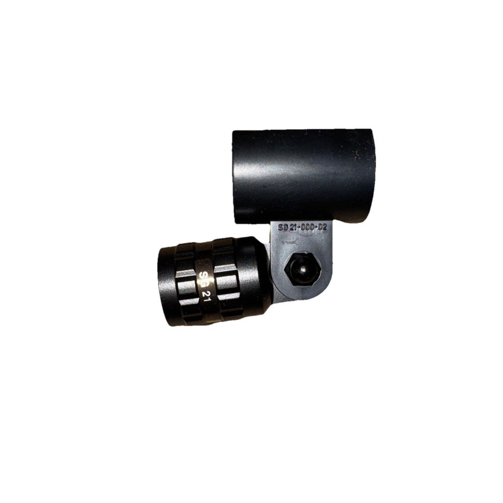 Neumann SG 21 bk Swivel Mount for Miniature Microphones – a black plastic pipe fitting