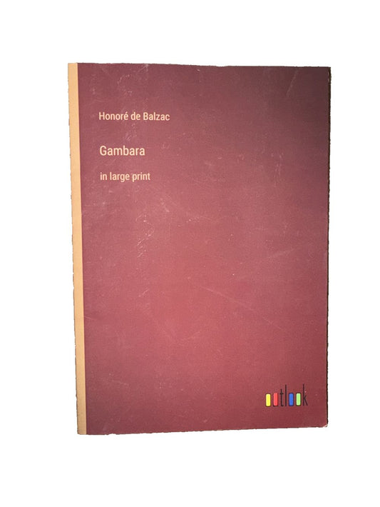 Gambara: in large print, DaveyDooDeals – the book cover for honor de la gama in lange