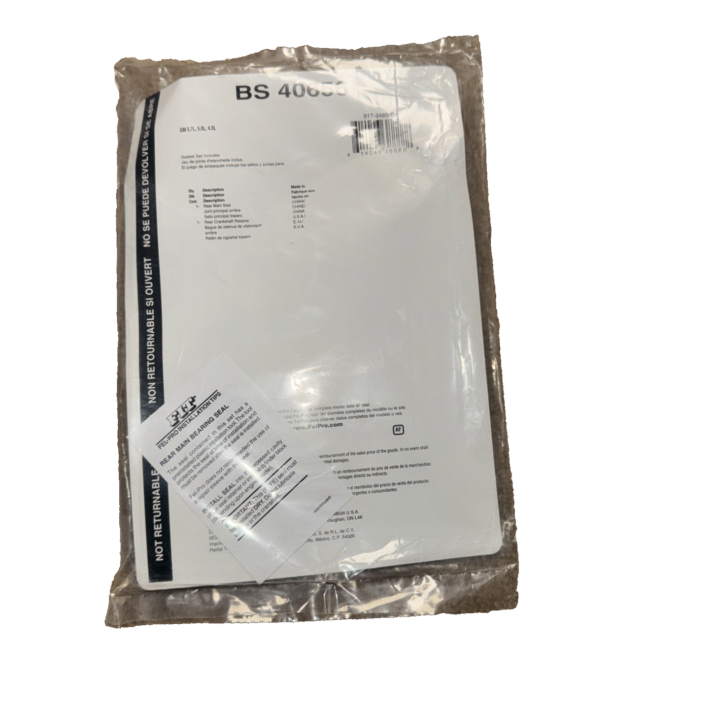 FEL-PRO Engine Crankshaft Seal Kit P/N:BS 40656