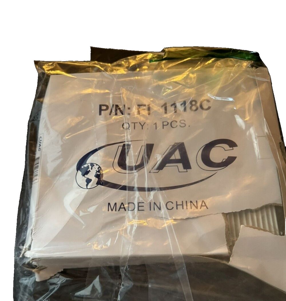 UAC FI 1118C Cabin Air Filter – a bag of plastic material