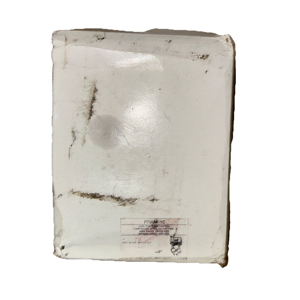 Johnson Controls Dual Pressure Control | SPST | 36" Capillary – a white piece of paper with a black and white design