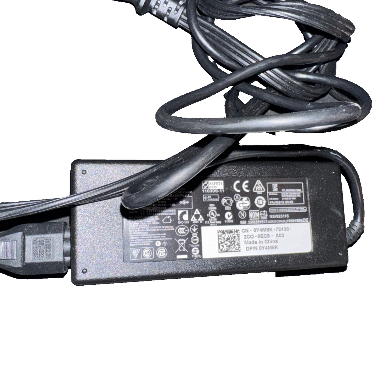 Dell 90W small pin 4.5*3.0mm charger 19.5V 4.62A, LA90PM111,