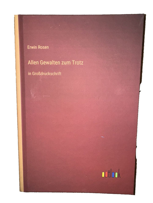 Allen Gewalten zum Trotz: in Grodruckschrift, DaveyDooDeals – the book cover for the book ' s first edition