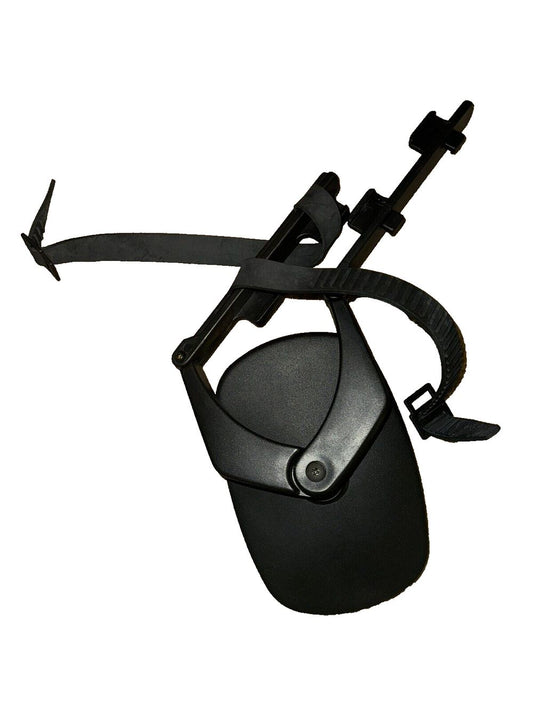 CIPA 11950 Adjustable Clip-On front Towing Mirror Black & Silver, 15.75 Inch – a black helmet with a black strap