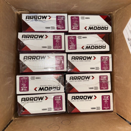 Arrow Fastener 186 1000-Count T-18 3/8-Inch Staples 20 Packs of 5 (100 Packs), DaveyDooDeals – a box of rwx 100mg cartridges