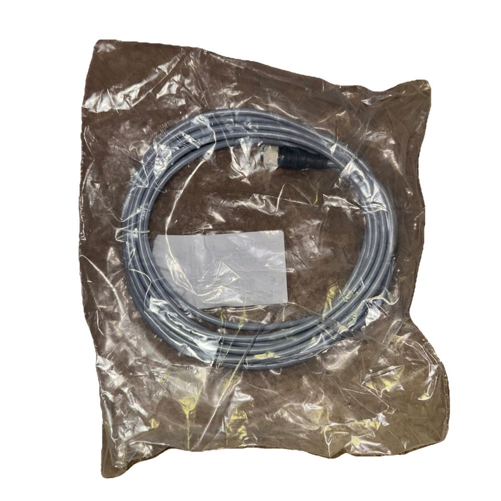 Telemecanique XZCPV1141L5 Straight Female M12 5M Cable Pre-Wired Connector – a blue hose in a plastic bag
