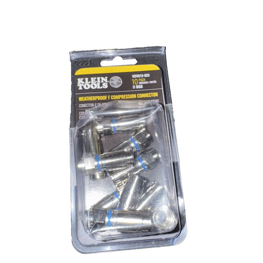 Weatherproof F-Compression Connectors RG6 10-Pack, KLein – krex krex - krex - krex - krex -