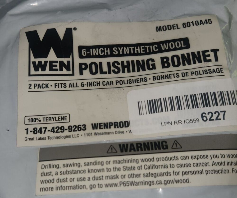 WEN 6010A45 6" Wool Polishing Bonnets (2-Pack) – wel poly poly poly poly poly poly poly poly poly poly poly poly poly poly poly poly poly