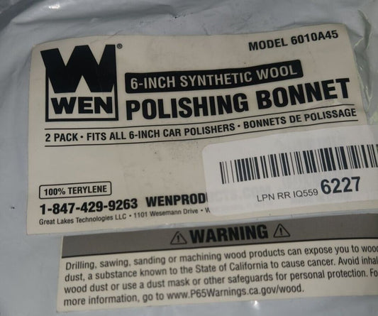 WEN 6010A45 6" Wool Polishing Bonnets (2-Pack) – wel poly poly poly poly poly poly poly poly poly poly poly poly poly poly poly poly poly