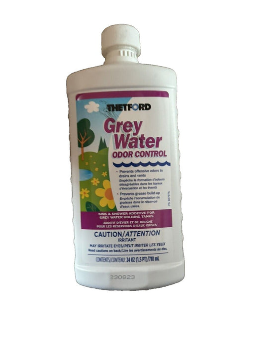 Thetford 15842 Grey Water Odor Control, 24 oz. – a bottle of grey water