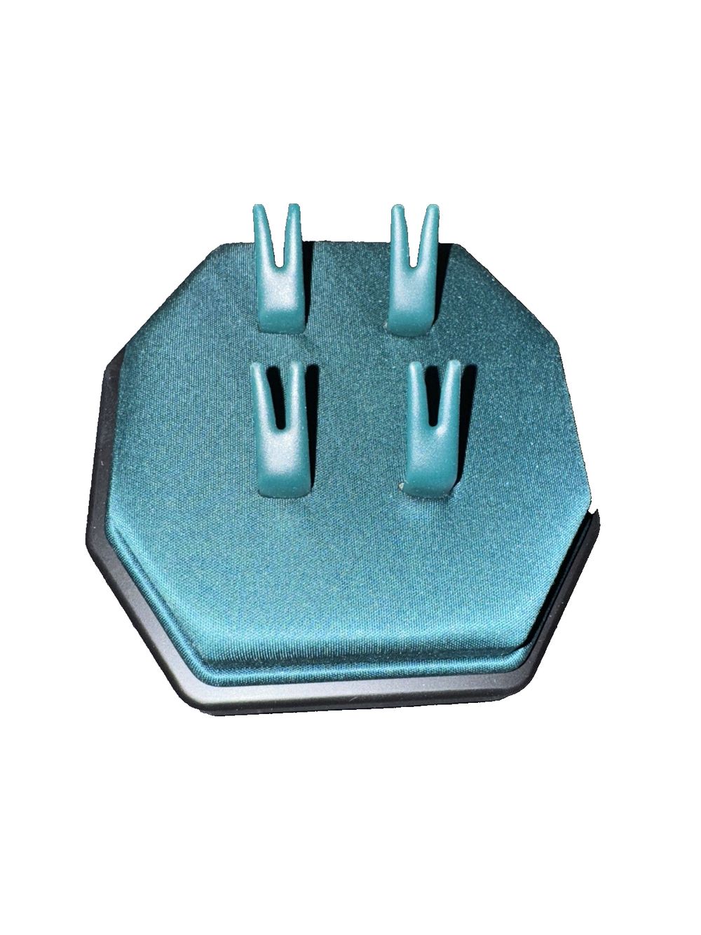 1 X 2 PCs Cufflink Display Pad Green, DaveyDooDeals – a blue and black plastic plug with two plugs