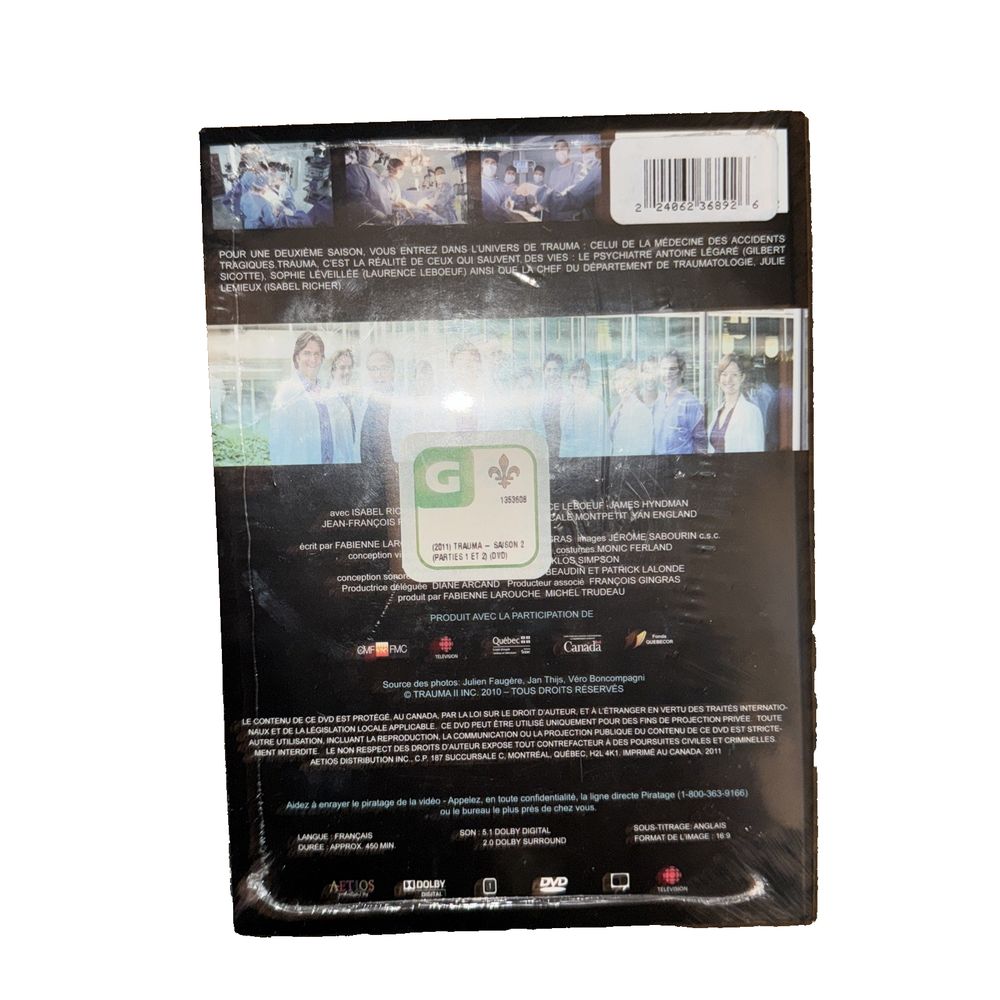 Trauma Season 2 French Edition, DaveyDooDeals – the green mile dvd