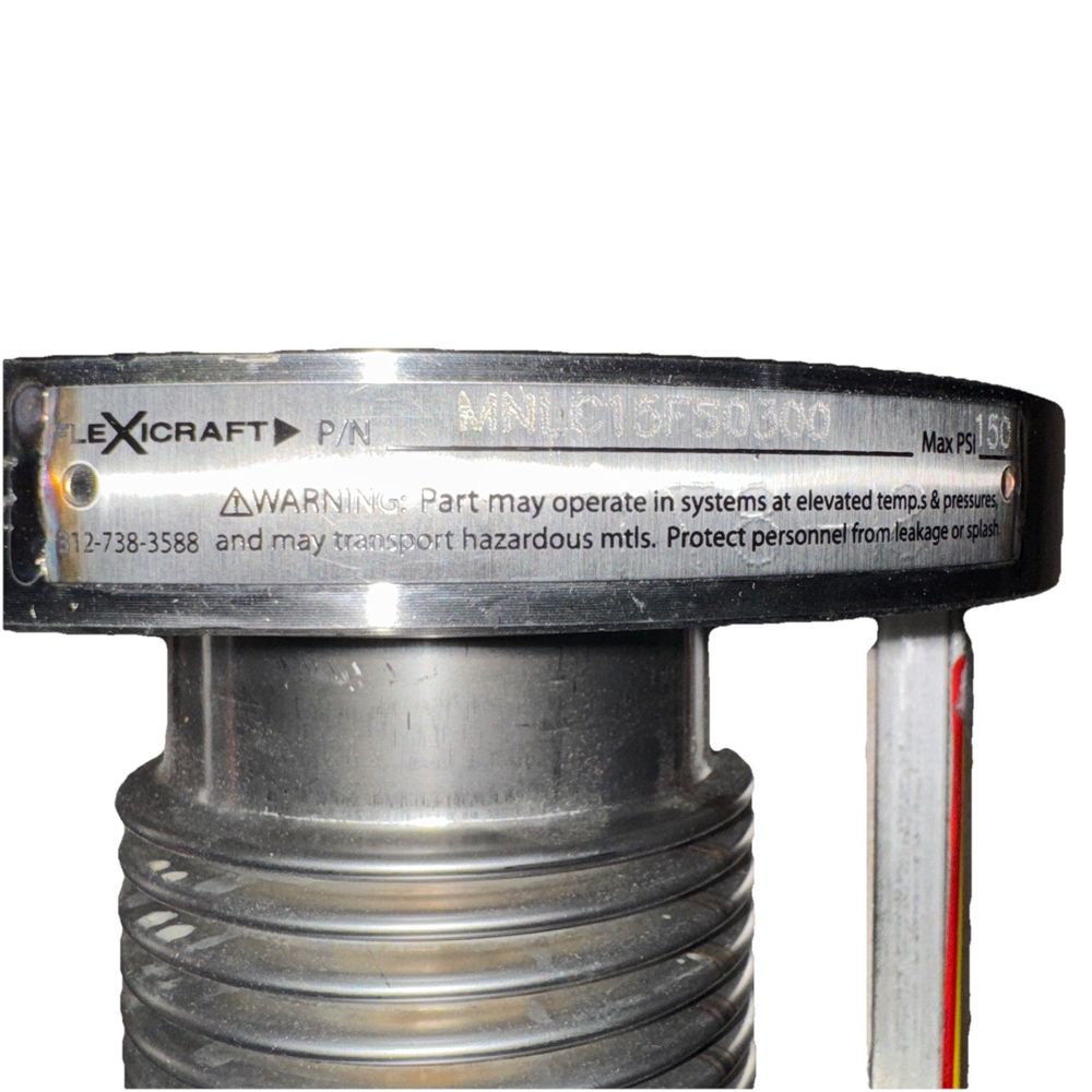 MNLC15FS0300 Bellows Expansion Joint, DaveyDooDeals – a close up of a metal pipe