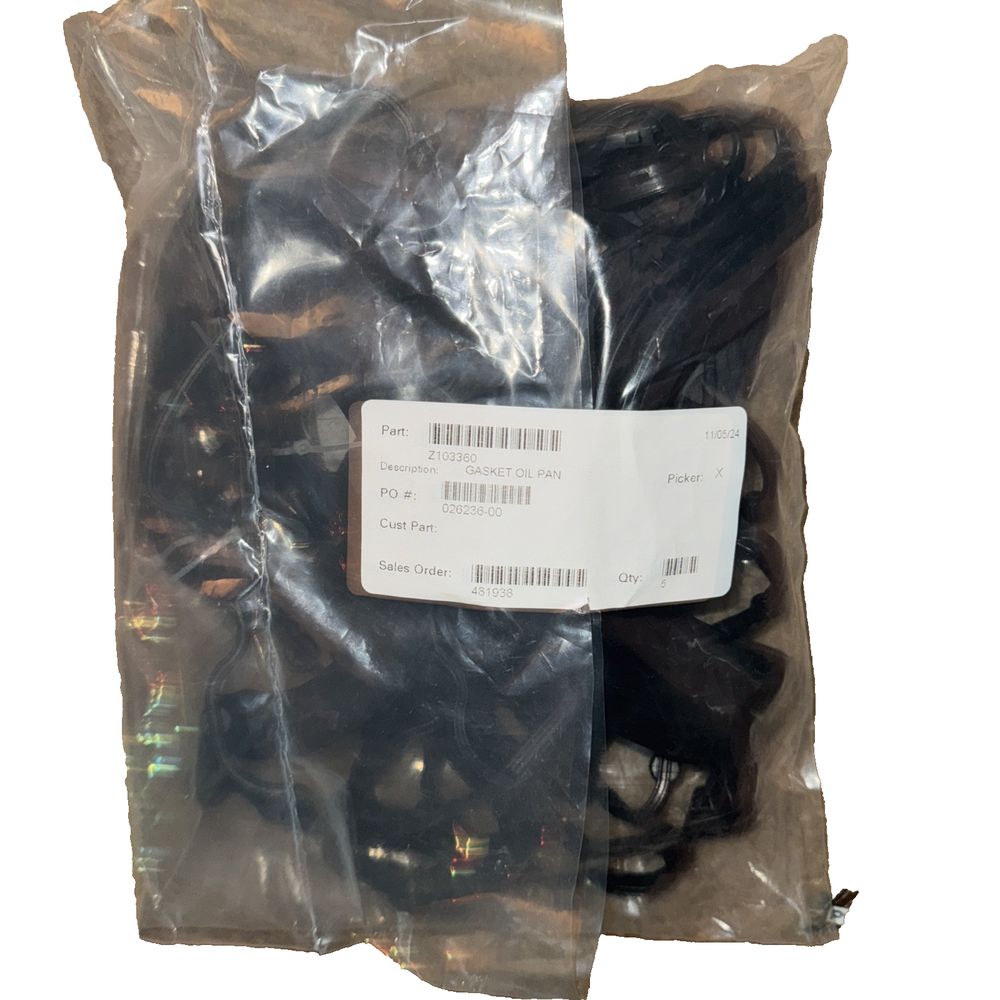 Z103360 Rubber Gasket Oil Pan 5 Pack OS32133, Unbranded – a bag of black plastic bags