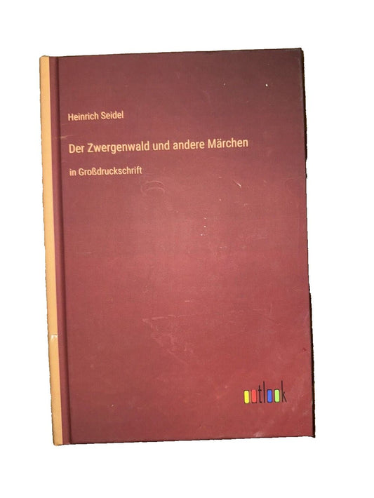 Der Zwergenwald und andere Mrchen: in Grodruckschrift, DaveyDooDeals – a book with a red cover and a yellow title