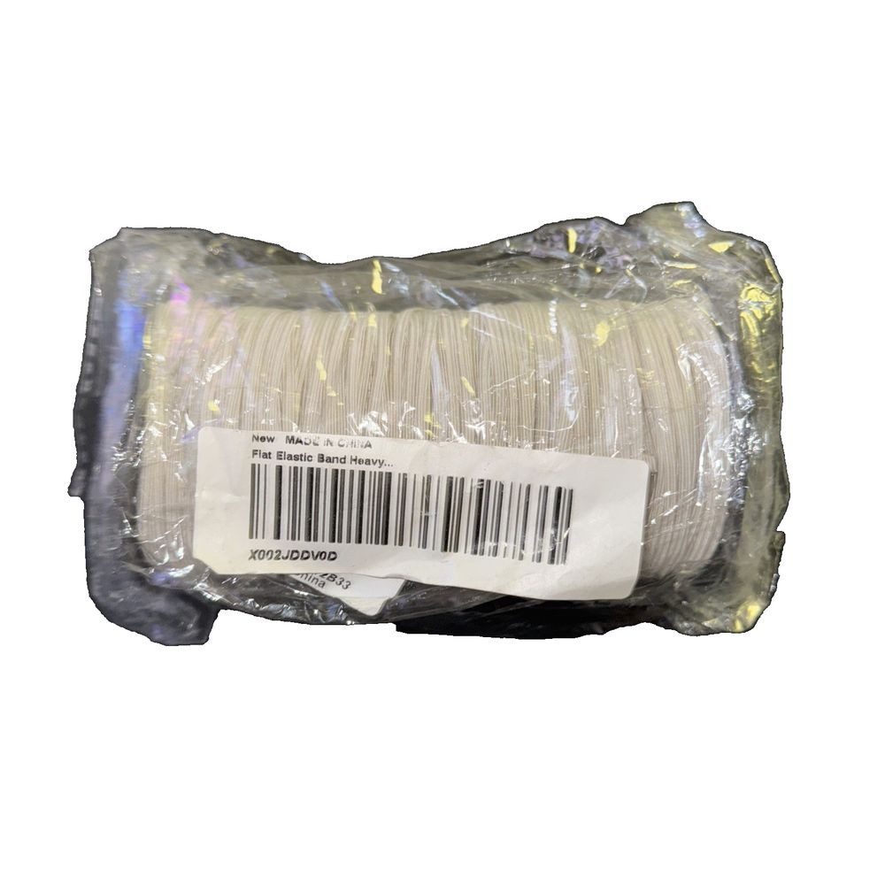 flat elastic band coil heavy duty, Unbranded – a white cable wrapped in plastic wrap