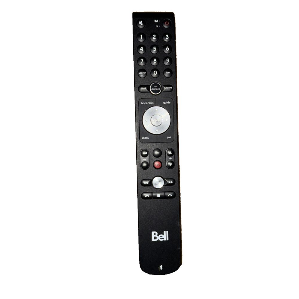 Bell Fibe Slim Remote Model 2761A – a remote control with the remote button on