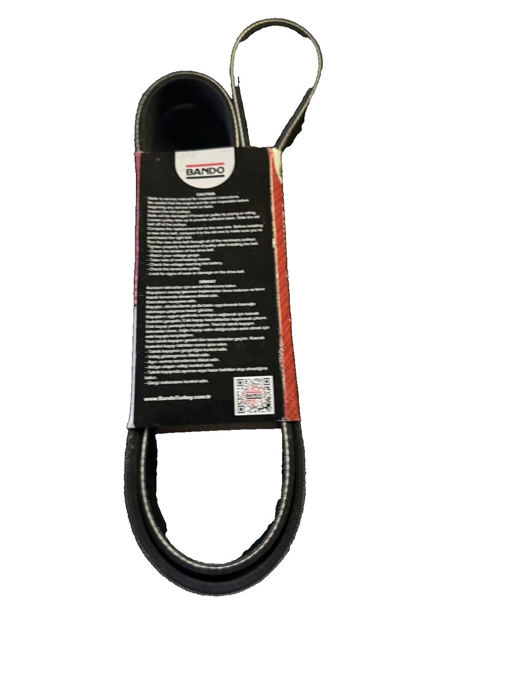 BANDO 6PK1300 OEM Quality Serpentine Belt – a black and red leash with a white tag