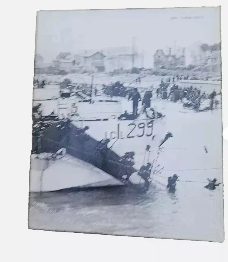 Time Life World War II: The Second Front - Essential History Book, DaveyDooDeals – a black and white photo of a boat in the water