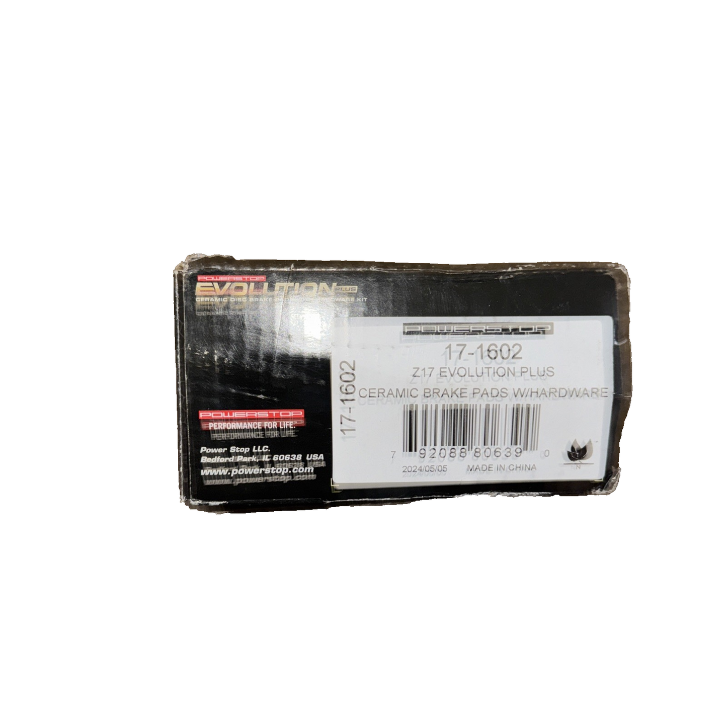 Power Stop 17-1602, Z17 Rear Ceramic Brake Pads with Hardware