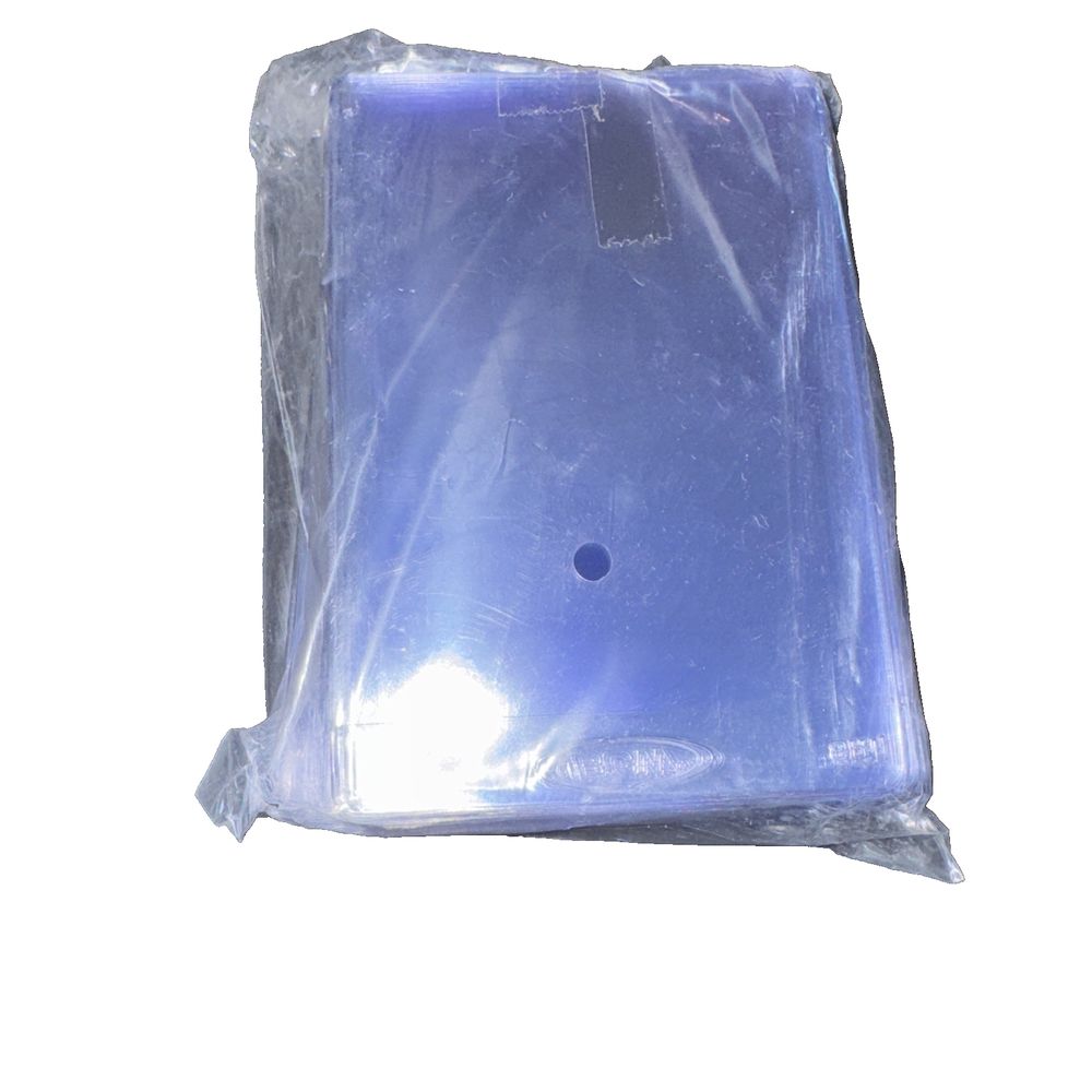 (50) BCW SEMI RIGID CARD HOLDER # 1 - PSA BGS SGC – a blue soap in a plastic bag