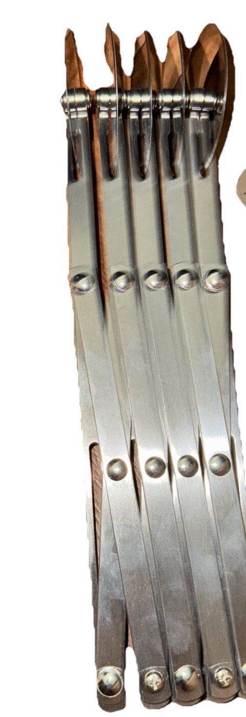 Stainless Steel Professional Dough Divider And Cutter, Unbranded – a pair of metal blades with a white background