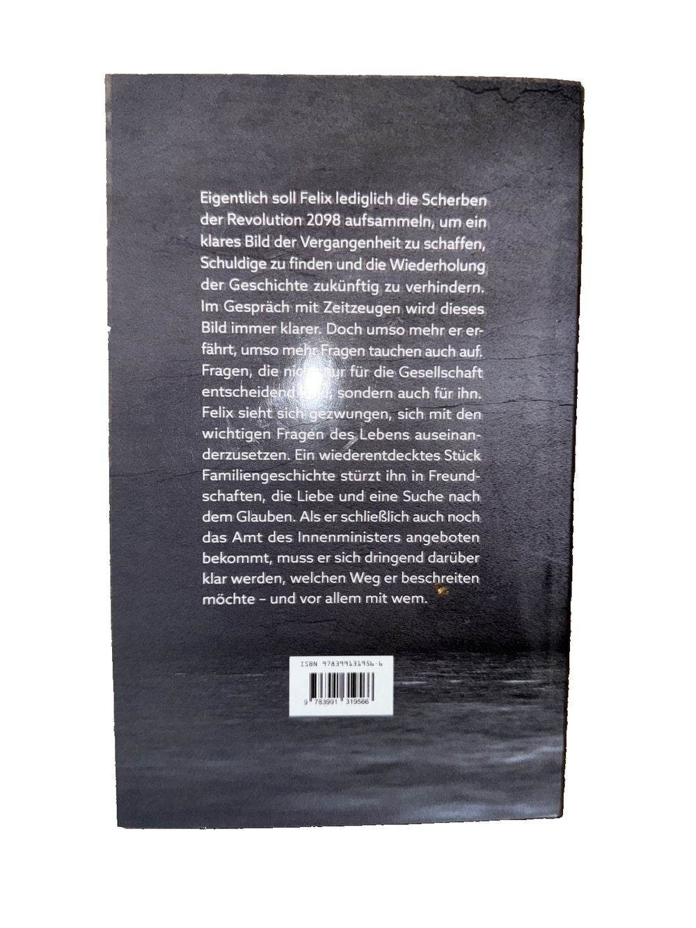 Mitternacht der Welt: Born after midnight, DaveyDooDeals – the back of the book, showing the title