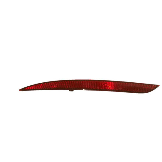 Tesla Left Rear Bumper Reflector PN 1495817-00-C | Genuine OEM – a red tail light on a white background