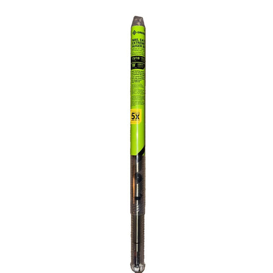 Greenlee 66PT-13/16 Nail Eater Extreme Auger Bit, 13/16-Inch – a green pole with a black handle