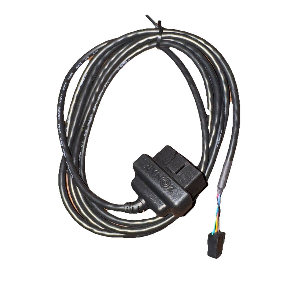 Zonar Light Duty Dongle Cable 81722 – a black wire with a white wire and a black wire