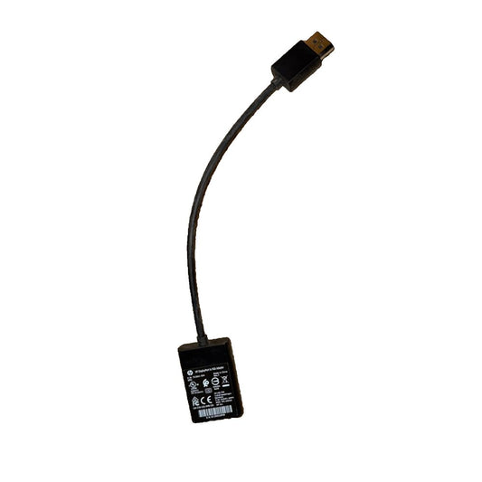 HP DisplayPort To VGA Adapter 752661-004 No Packaging – a black cable with a white background