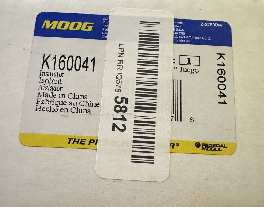 MOOG K160041 Coil Spring Insulator for Jeep Grand Cherokee – noc k601 - 1 - 1 - 1 / 4 - 1 - 1 - 1