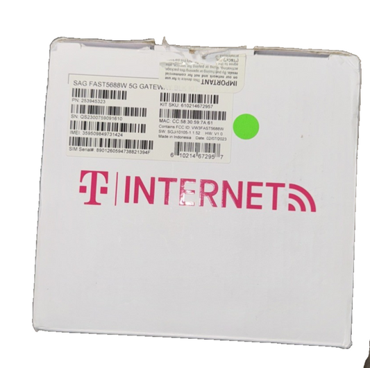T-Mobile 5G High-Speed Home Internet Wi-Fi Gateway(Sourced from liquidation lot)