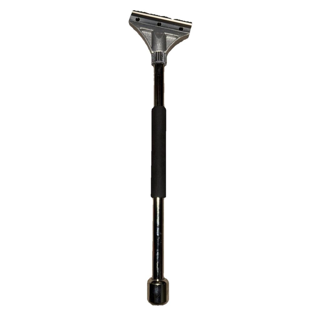 Better Tools 80225 22" Floor Scraper w/ 5" Blade No Packaging – a black and silver metal pole with a handle