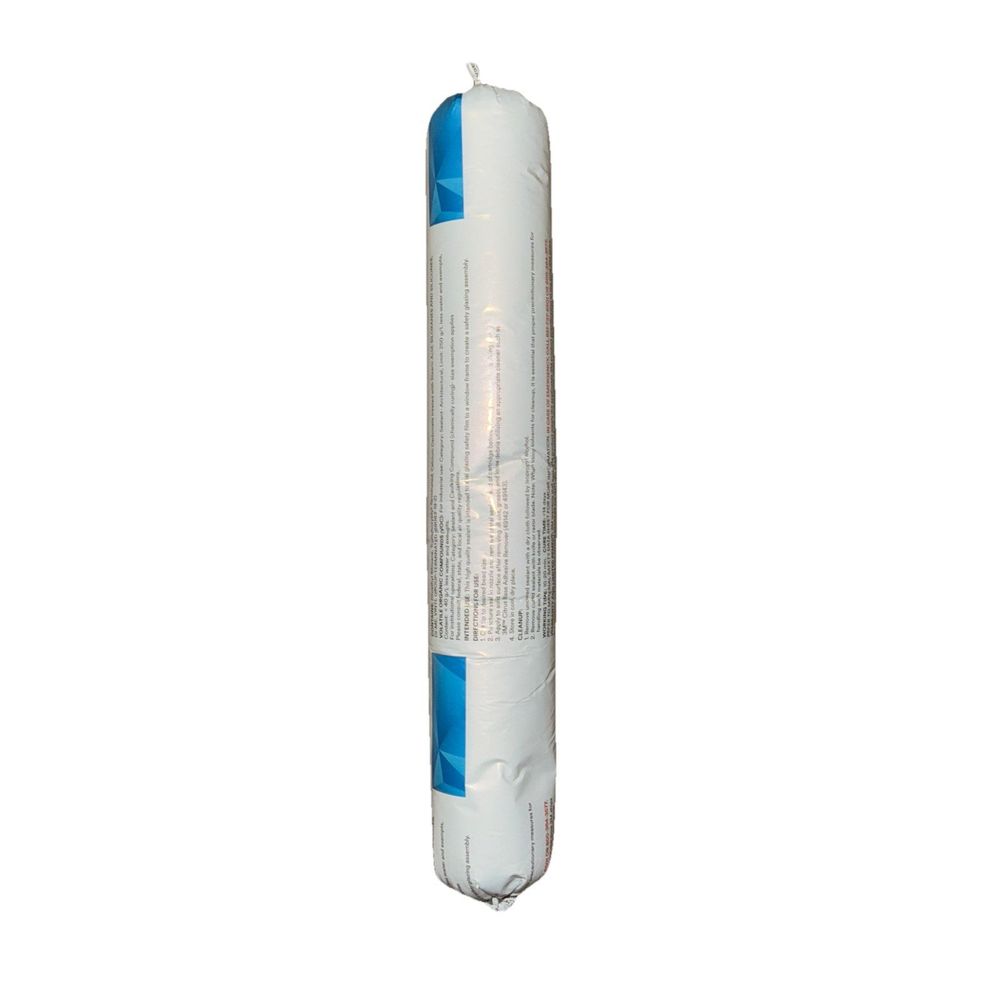 3M™ Impact Protection Adhesive, White, 600 ml, DaveyDooDeals – a white tube with blue trim